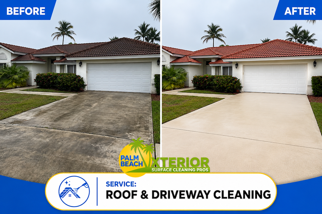 Roof & Driveway Cleaning in West Palm Beach, FL